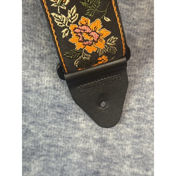 Tangerine Blossom Ernie Ball Guitar Strap / Bass Strap Jacquard W-LH Ends 5363 - Picture 6 of 7